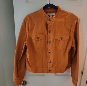 Tommy Hilfiger Orange Denim Jacket